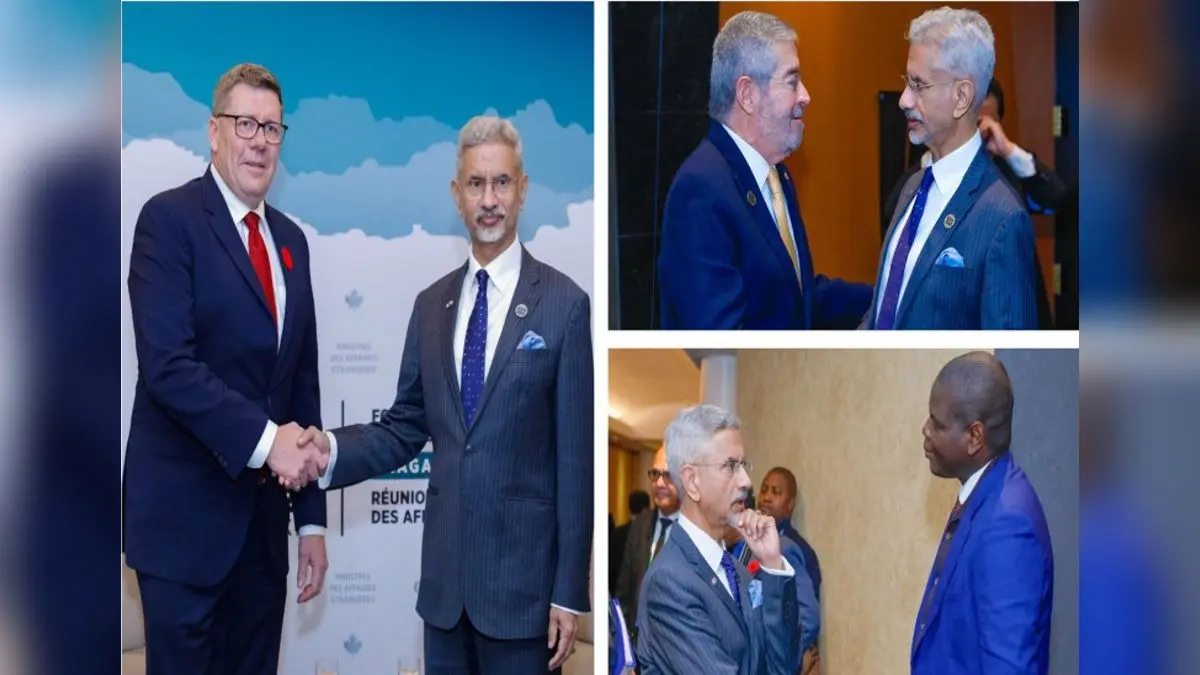 EAM Jaishankar Meets FMs Of South Africa, Mexico, Saskatchewan Premier Of G7 Foreign Ministers' Meet