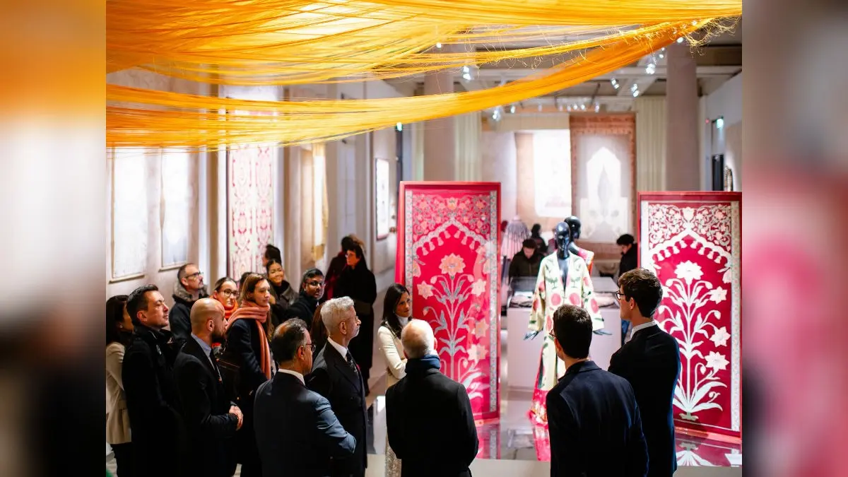 EAM Jaishankar Visits Woven Stories Exhibition in Paris, Highlights Strong India-France Ties