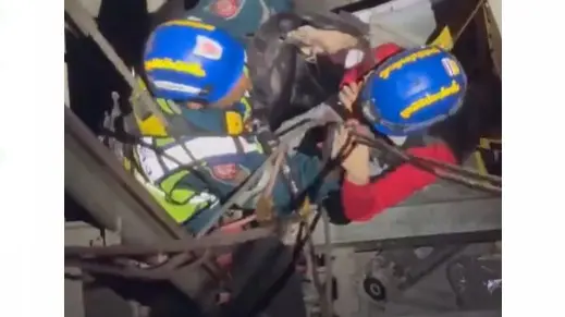 Earthquake-Hit Bangkok Rescue Ops: Trapped And Terrified Victims Evacuated From Elevator In Daring Rescue | VIDEO