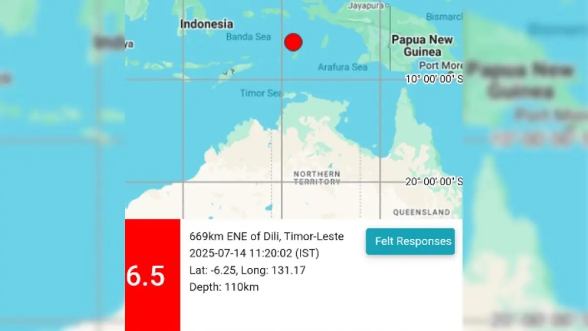 Indonesia Rocked By Magnitude 6.7 Earthquake Earthquake in Indonesia