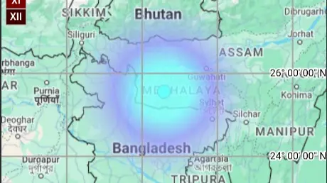 Earthquake in Meghalaya