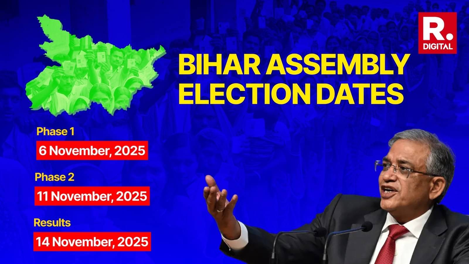 ECI Announces Dates For Bihar Assembly Elections