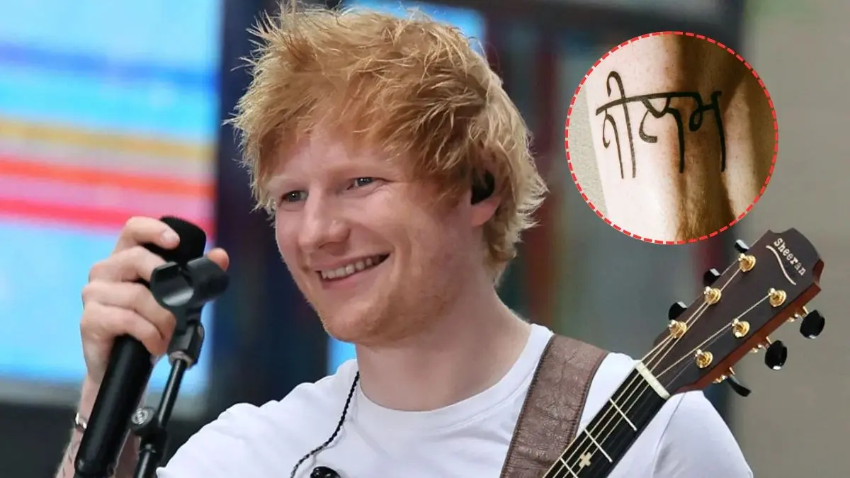 Ed Sheeran Flaunts His Love For India With A Tattoo In Punjabi, Here's What It Means Ed Sheeran gets a tattoo in Punjabi