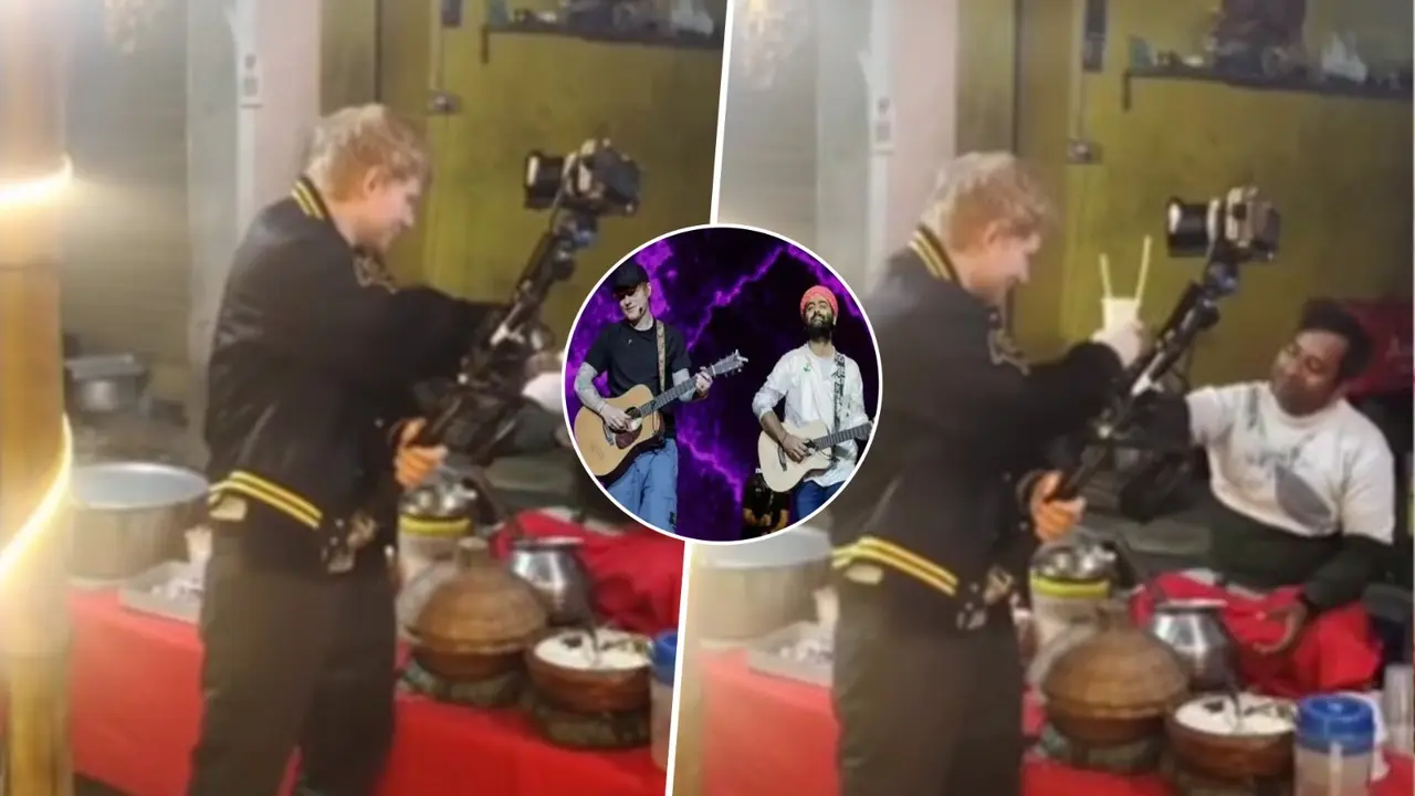 Bangalore Police Should See This: Internet Reacts As Ed Sheeran Enjoys Roadside Lassi With Arijit Singh In West Bengal Ed Sheeran's viral lassi video