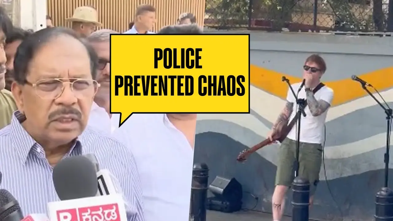 Ed Sheeran 'Unplugged' On Bengaluru Streets: Karnataka Home Minister Justifies Police Action, Says 'They Prevented Chaos' Ed Sheeran was interrupted during his live performance on Church Street in Bengaluru