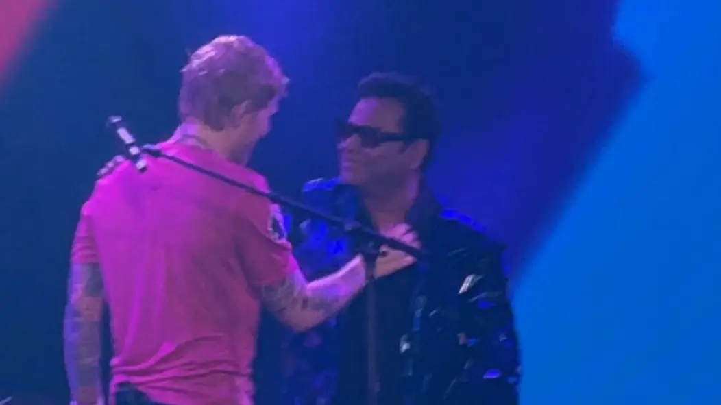 Ed Sheeran Jams With AR Rahman During Chennai Concert Ed Sheeran with AR Rahman