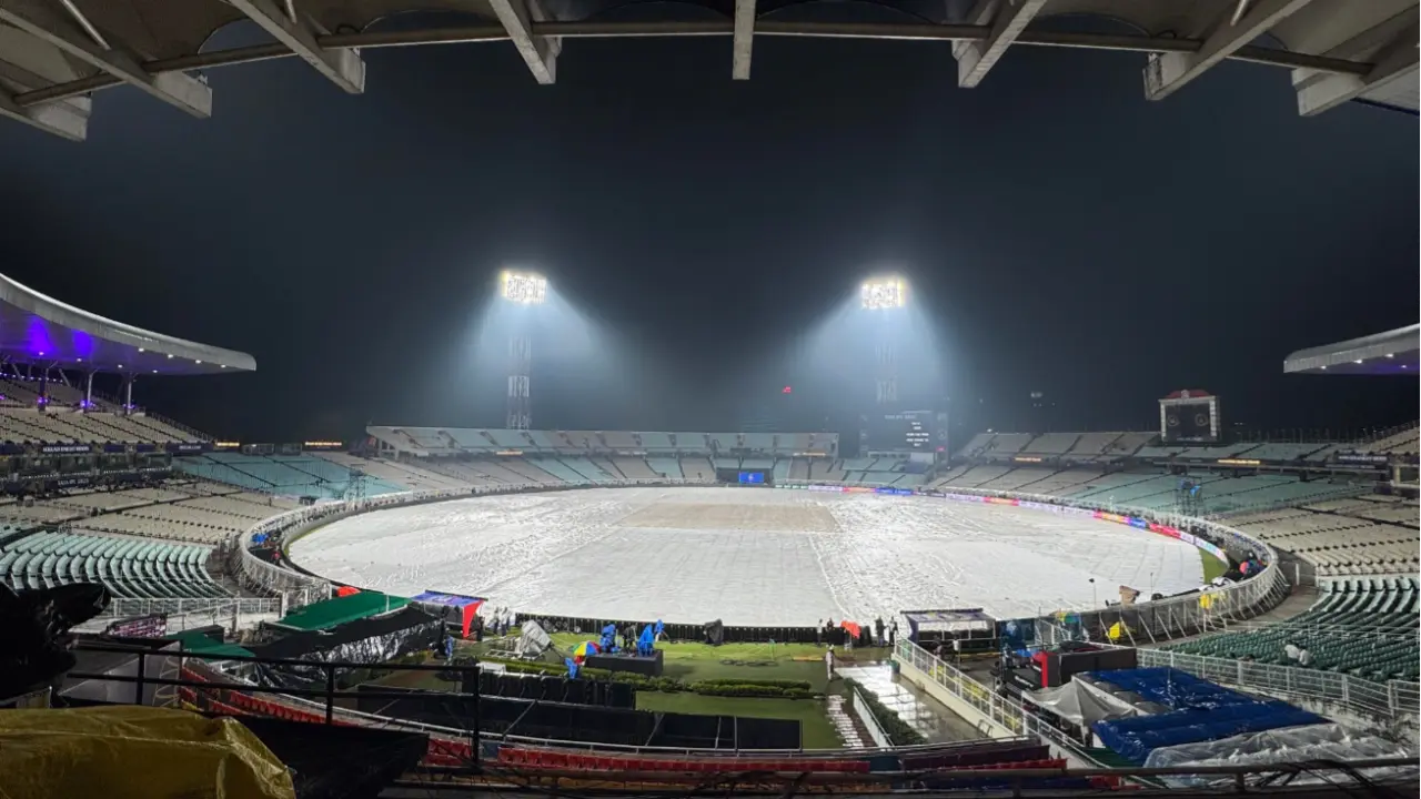 Kolkata's Eden Gardens on the eve of the IPL 2025 opener
