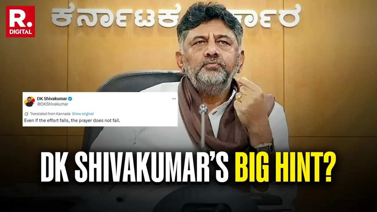 'Effort Fails, Prayer Doesn't': Shivakumar's Cryptic Post After Rahul Gandhi Meeting, Karnataka Power Struggle On