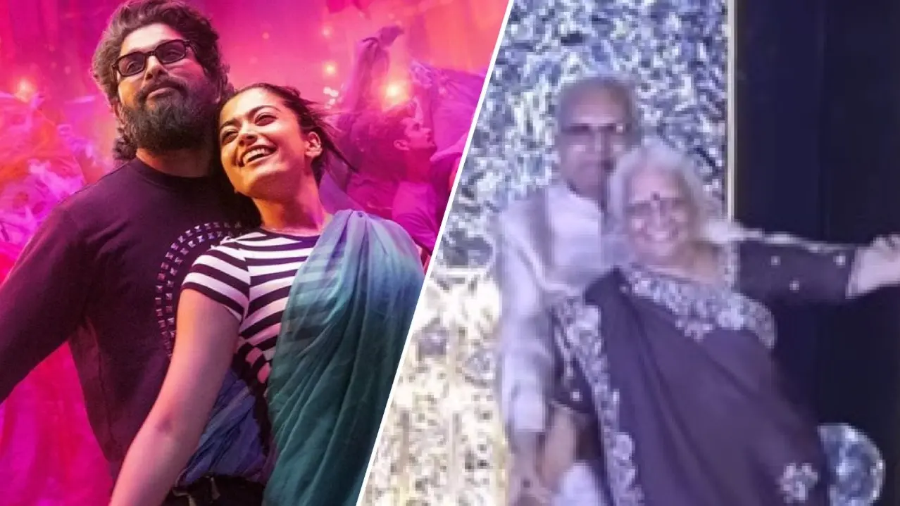 Pushpa 2: Netizens Are Impressed As Elderly Couple Grooves To Allu Arjun-Rashmika Mandanna's Song Angaaron Elderly couple grooves to Pushpa 2 song.