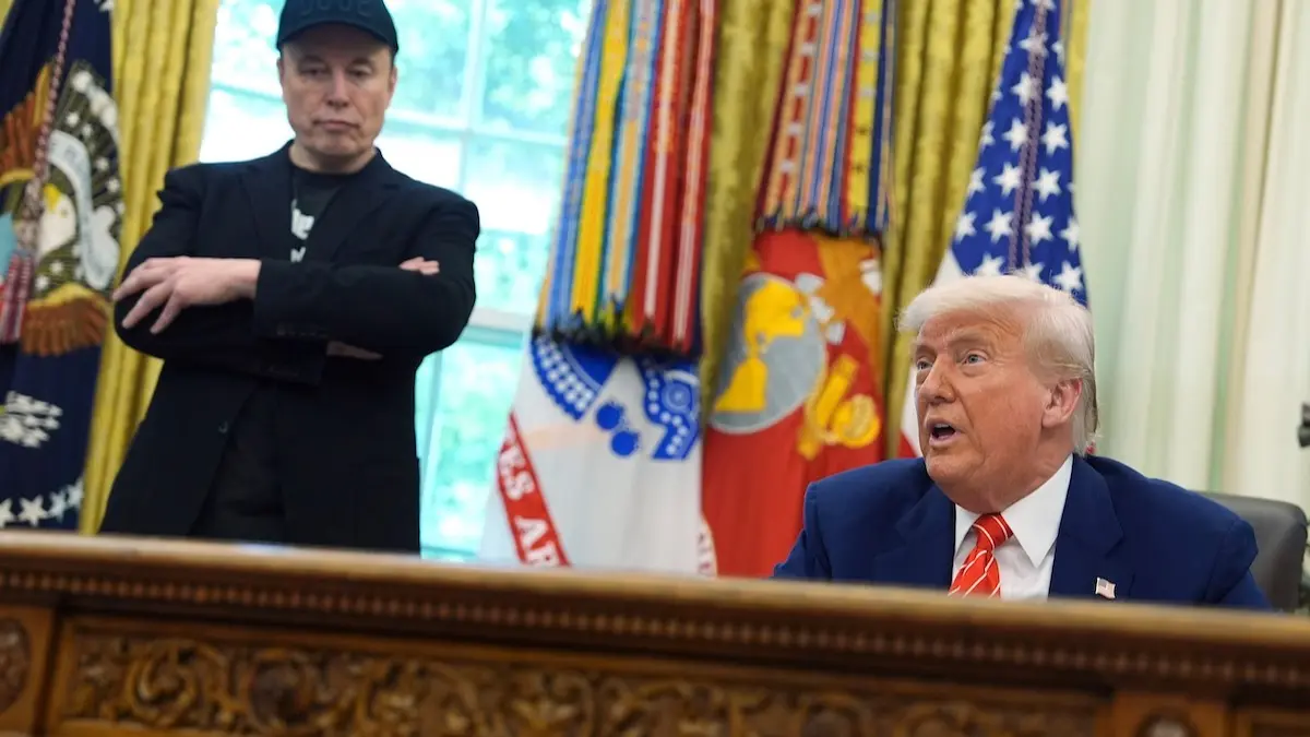 Elon Musk and US President Donald Trump