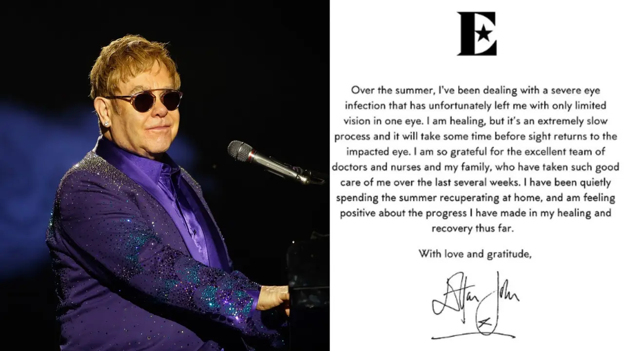 Elton John shares his thoughts on his visual impairement.