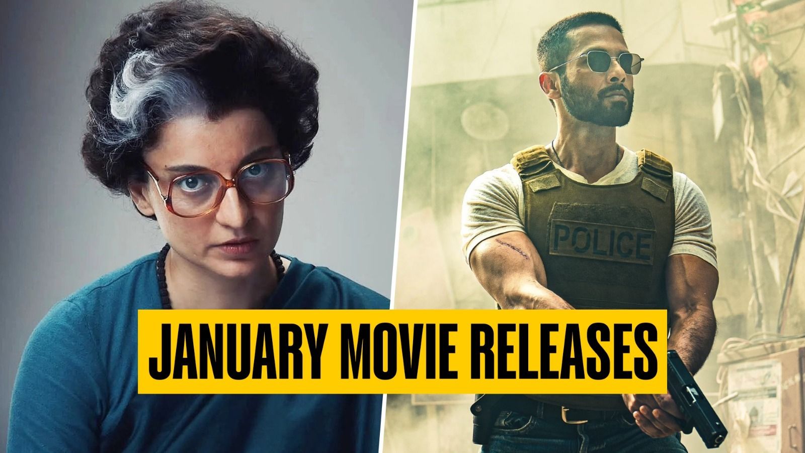 Theatrical Releases In January 2025 Kangana's Emergency, Shahid's Deva