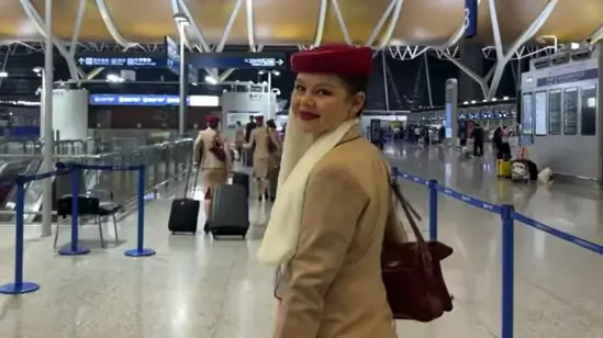 Emirates Flight Attendant's Viral BTS Video Sparks Controversy, Airline Denies Firing Crew Emirates Cabin Crew