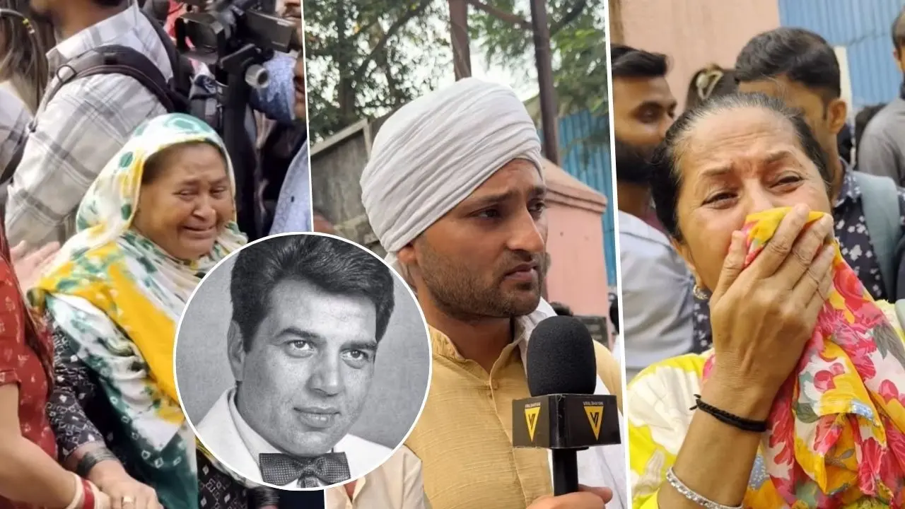 Emotional Video: Dharmendra Fans Break Down Outside His Residence As Family Stays Out Of Bounds After Funeral Emotional Video: Dharmendra Fans Break Down Outside His Home | Watch