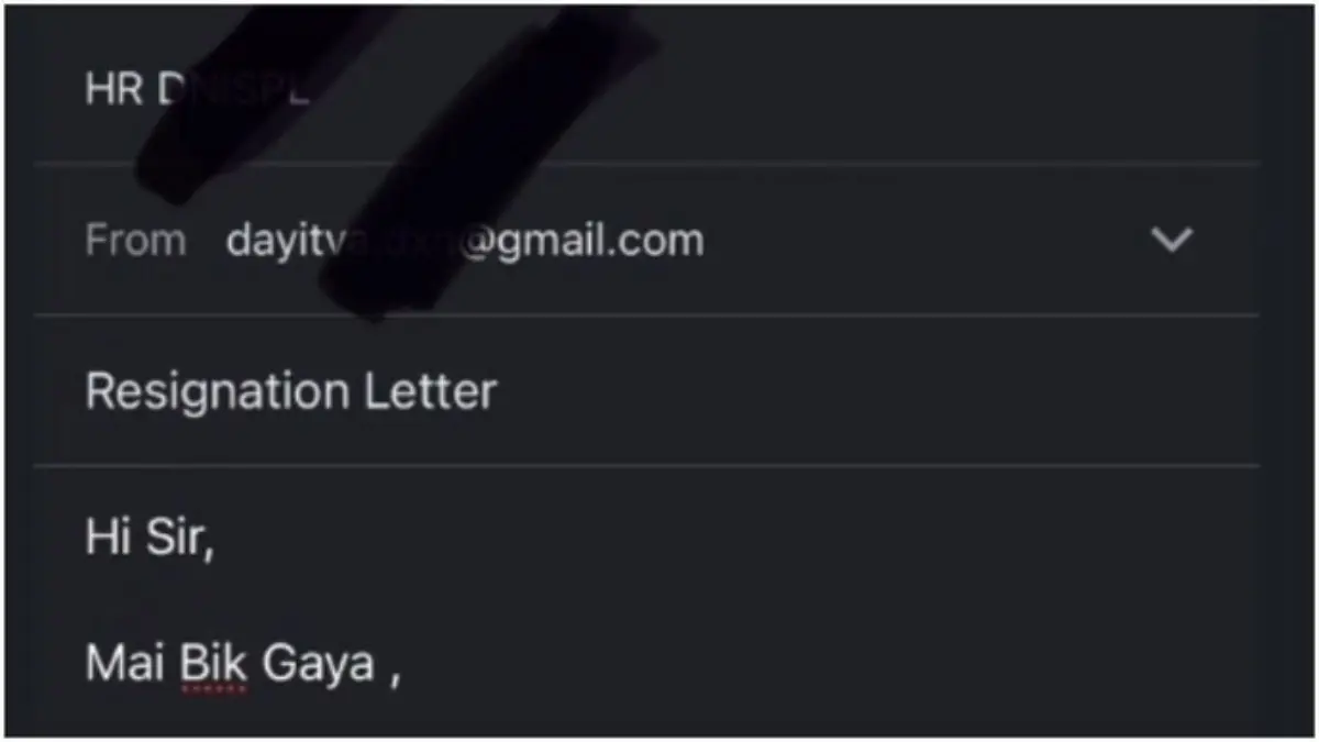 ‘Main Bik Gaya’: Employee’s Brutally Honest Resignation Mail Goes Viral Employee’s Candid Resignation Email Wins the Internet