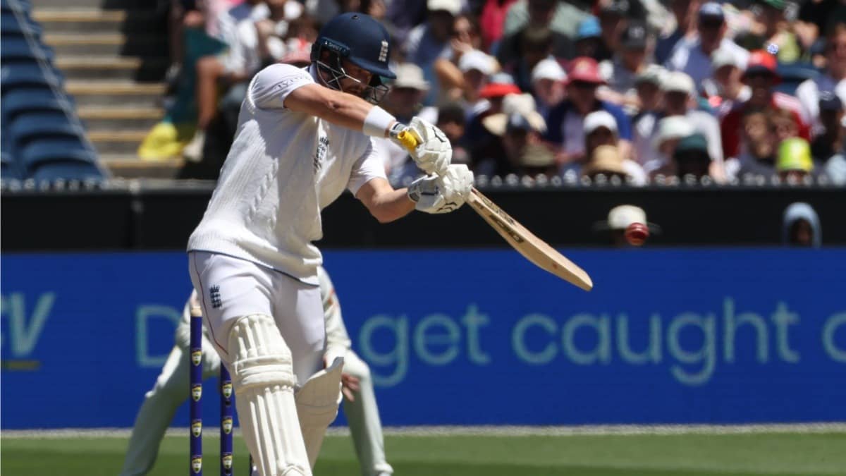 England's Ben Duckett in action against Australia in the fourth Test match of the Ashes 2025-26