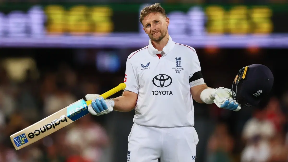 England's Joe Root in the second Test of the Ashes 2025 series against Australia in Brisbane