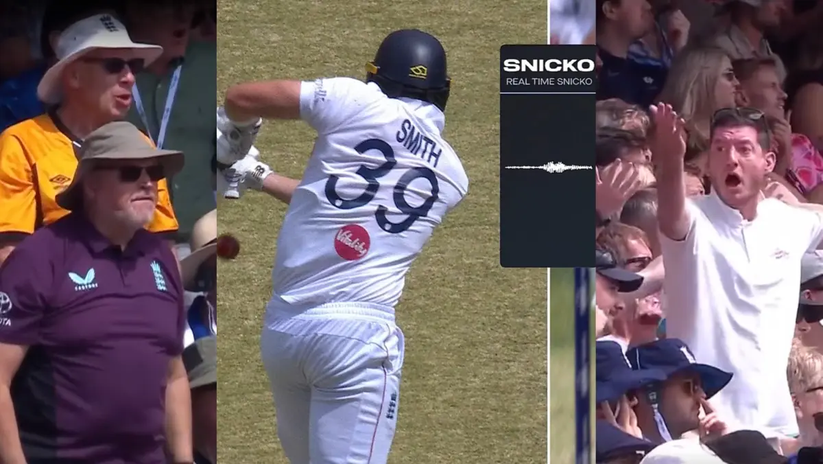 WATCH: English Fans In Perth Lose Calm, React Aggressively After Jamie Smith's Dubious Dismissal During AUS vs ENG Ashes Opener English fans in Perth react to Jamie Smith's dismissal