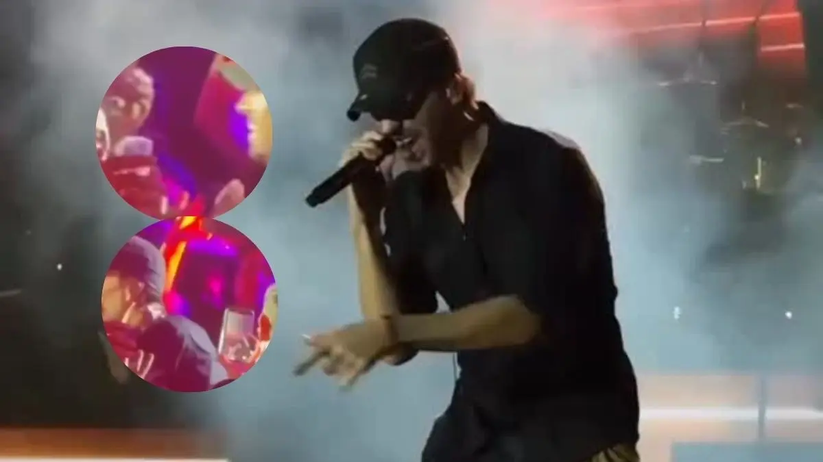 Enrique Iglesias Kisses A Fan