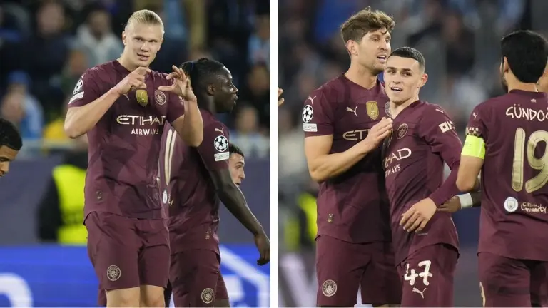 Erling Haaland and Foden Combine Brilliance as Man City Cruises to 4-0 UCL Victory Over Bratislava Erling Haaland and Phil Foden for Manchester City