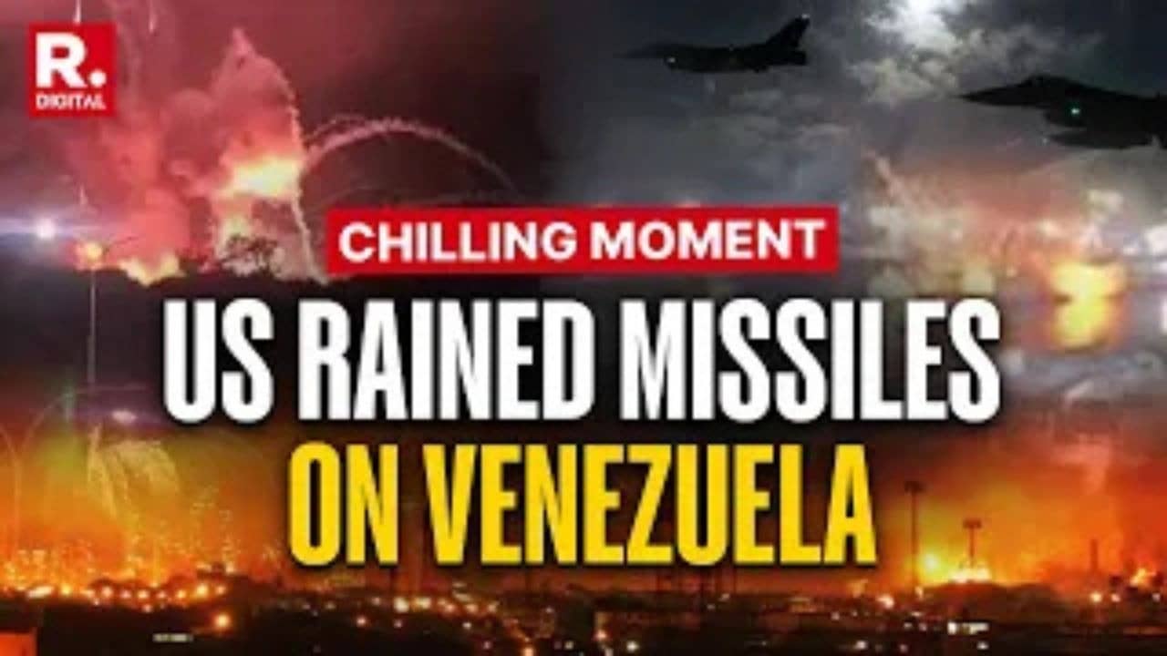 Exact Moment When US Bombed Venezuela