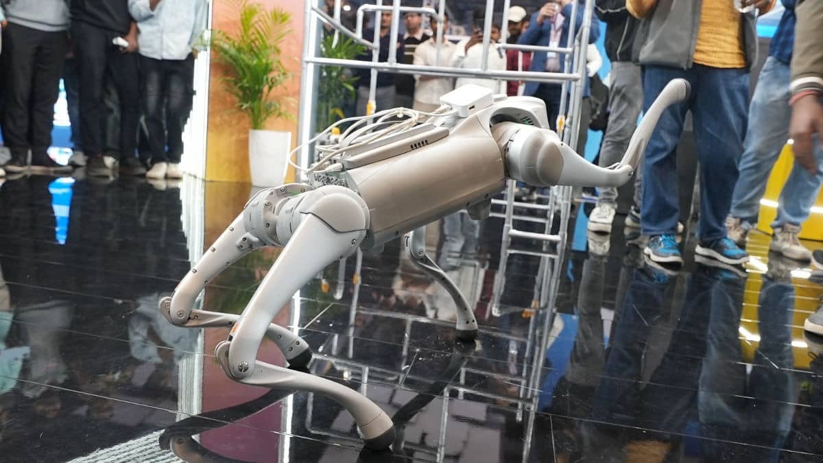 EY's Robot 'Scout' at AI Impact Summit 