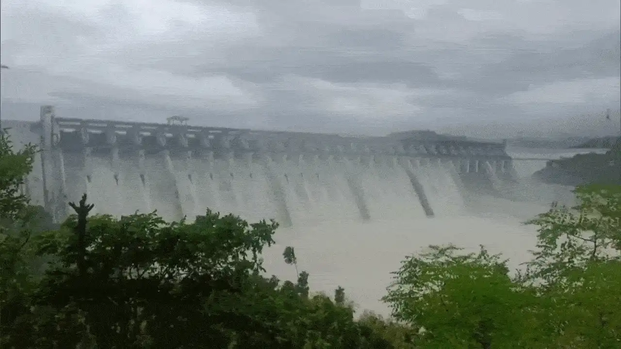 Gujarat Rain: Sardar Sarovar Dam Water Level Rises, 23 Gates Opened; Coastal Villages on High Alert Gujarat Rain: Sardar Sarovar Dam Water Level Rises, 23 Gates Opened; Coastal Villages on High Alert