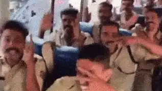 WATCH | After Exhausting Duty, Policemen’s Cute Dance in Bus Wins Hearts, Internet Loves It!