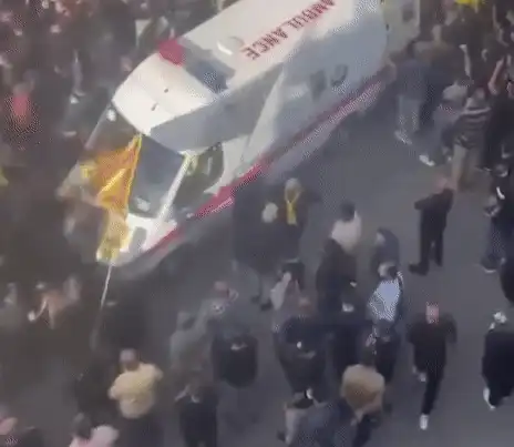 Video Captures Moment Walkie Talkies Explode at Hezbollah Member’s Funeral in Beirut Beirut, Lebanon