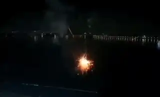 Fireworks Accident On Boat At Hussain Sagar Lake Leads To Explosion, One Injured Fireworks Accident On Boat At Hussain Sagar Lake Leads To Explosion, One Injured