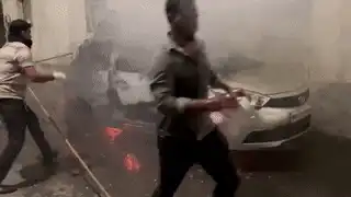 Protesters in Nagpur