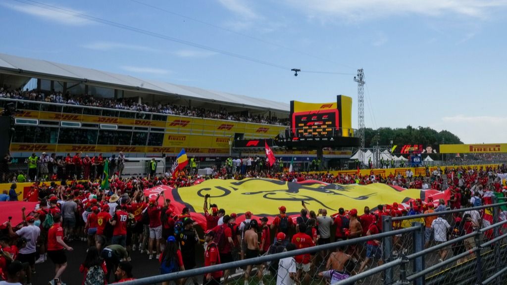 F1 Monza Podium celebrations