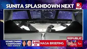 Sunita Williams Homecoming: First Visual of Dragon Spacecraft Bringing Home NASA Astronauts Before Delinking of Satellite Sunita Williams Homecoming: First Visual of Dragon Spacecraft Brining Home NASA Astronauts Before Delinking of Satellite