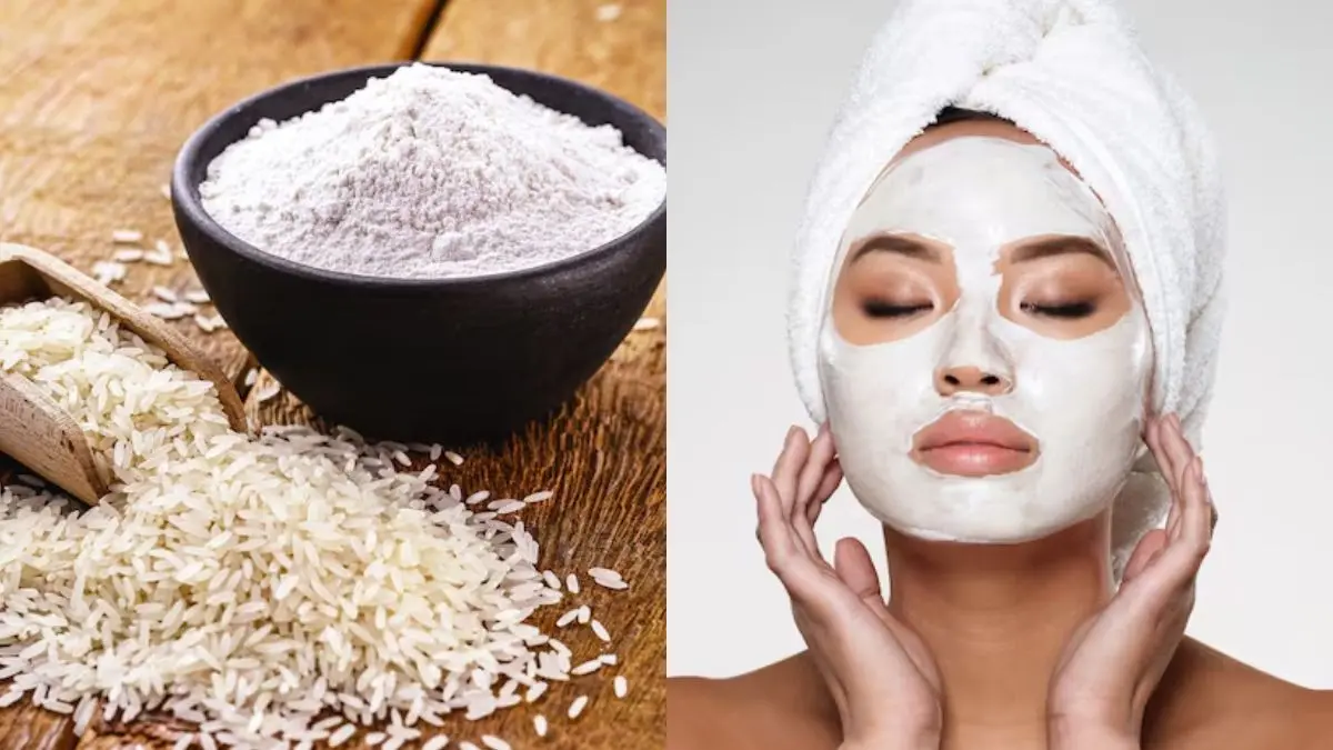 rice flour aloe vera face pack