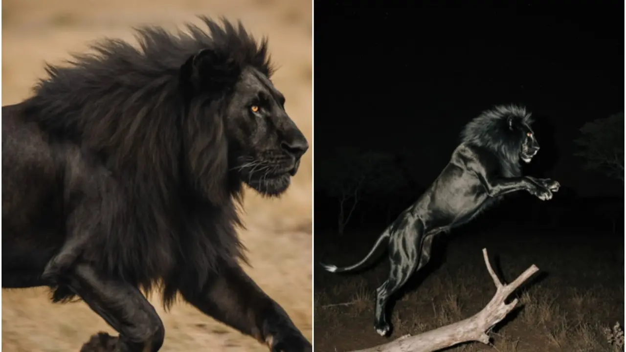 Fact-Check: Viral Photo of ‘Rare Black' Lion Stuns Internet But Is It Real?