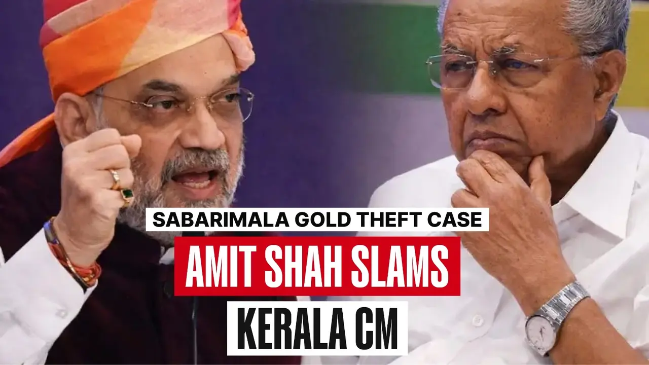 'Failed to Protect...': Home Minister Amit Shah Slams Kerala CM Over Sabarimala Gold Theft Case