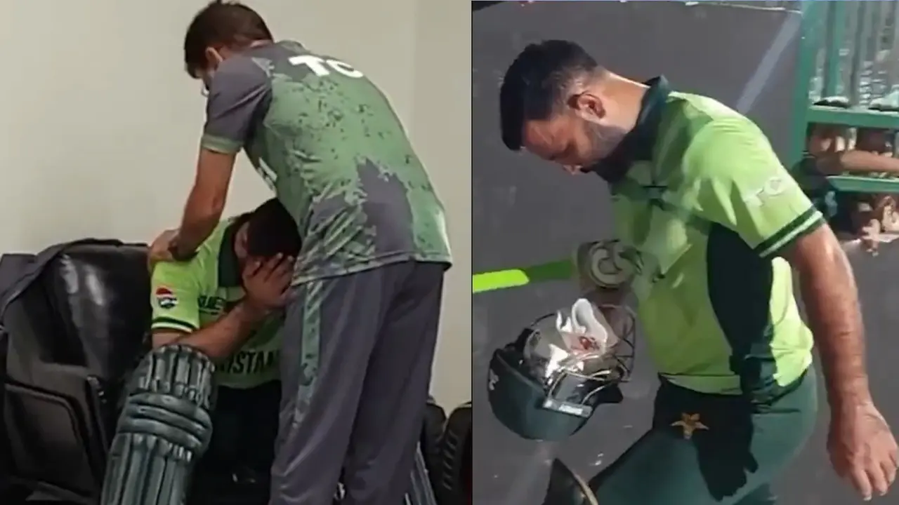 Fakhar Zaman crying in as panic in pakistan dressing room after loss against new zealand