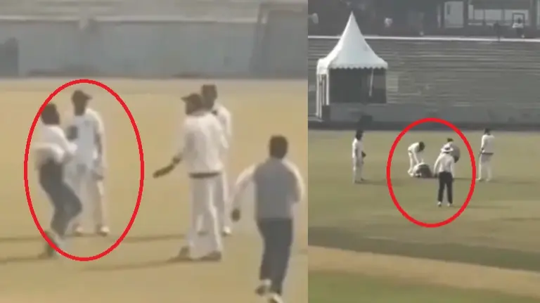 WATCH | Virat Kohli Fan Invades The Field, Touches Former India Skipper's Feet Despite DDCA's Extended Security Measures Fan runs towards Virat Kohli to touch his feet