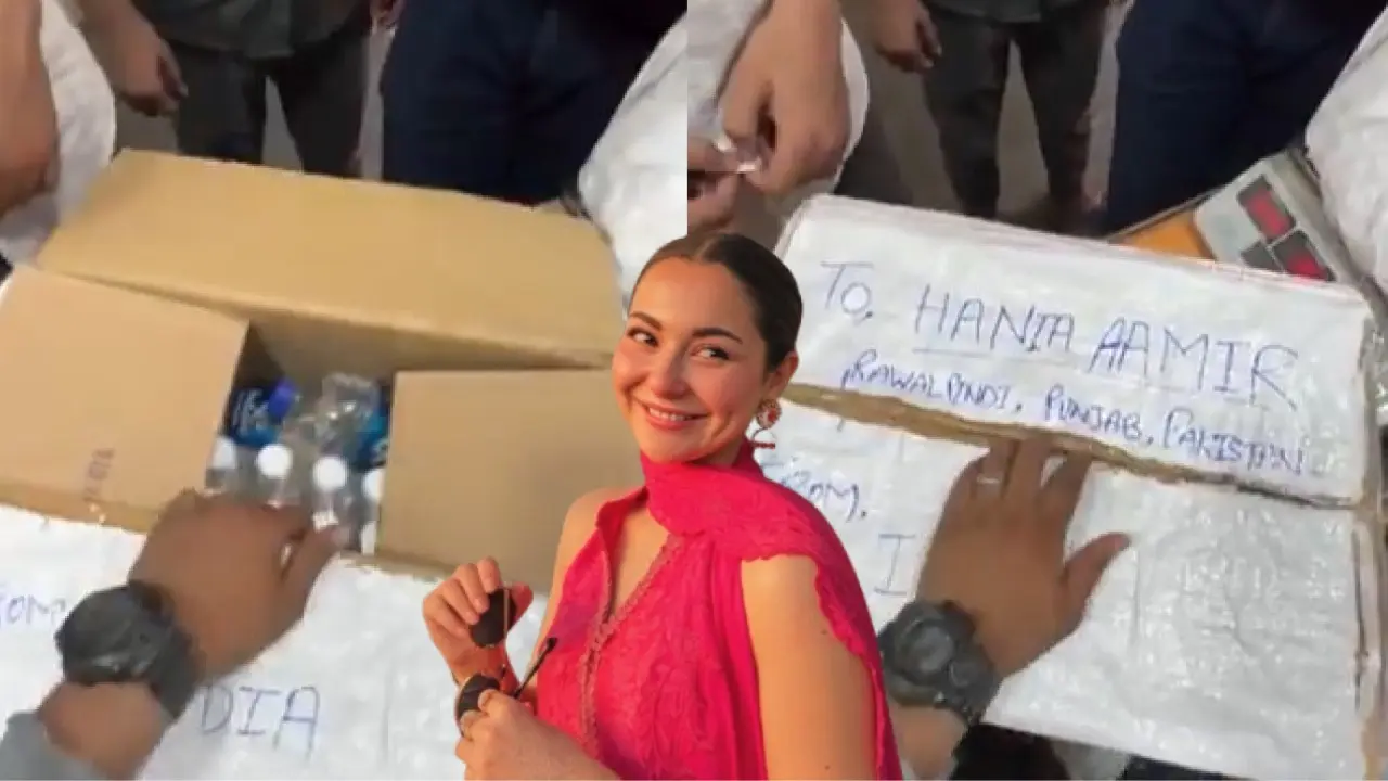 Hania Aamir Gets A Present From Indian Fans Amid Pakistan's Water Crisis, Netizens Say 'This Is Not A Joke' Fans' Gift For Hania Aamir