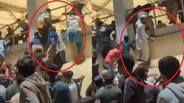 Security Threat In Pakistan Prior To Champions Trophy, Nightmare Unfolds For PCB As Ticketless Fans Invade Karachi Stadium Fans invade Karachi National Stadium