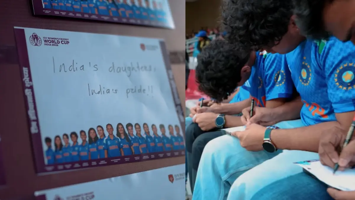 Fans leave special messages for Indian women's team
