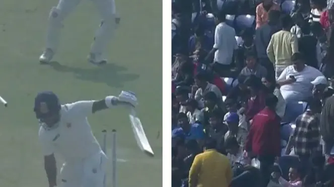 Fans leave stadium after Kohli perishes