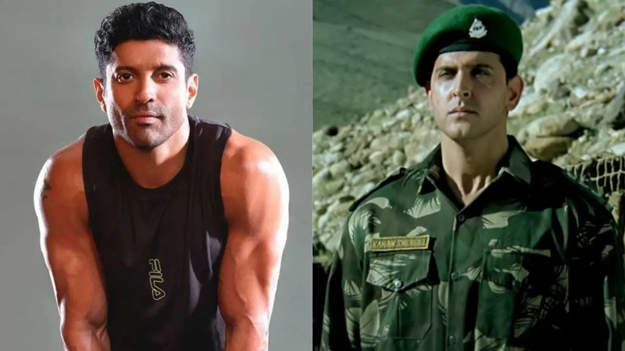 Farhan Akhtar Confesses Slipping Into Depression After Lakshya Debacle: Couldn’t Understand How... Farahn akhtar (L), A still from Lakshya (r)
