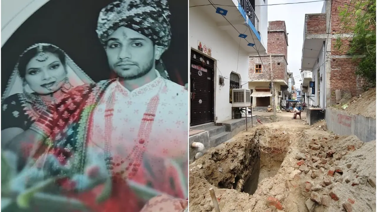 Faridabad woman's body recovered from 10 foot deep pit.