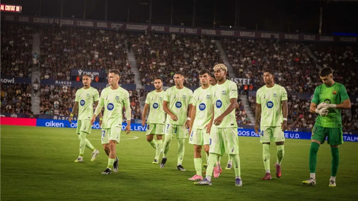 FC Barcelona in their previous fixture in La Liga