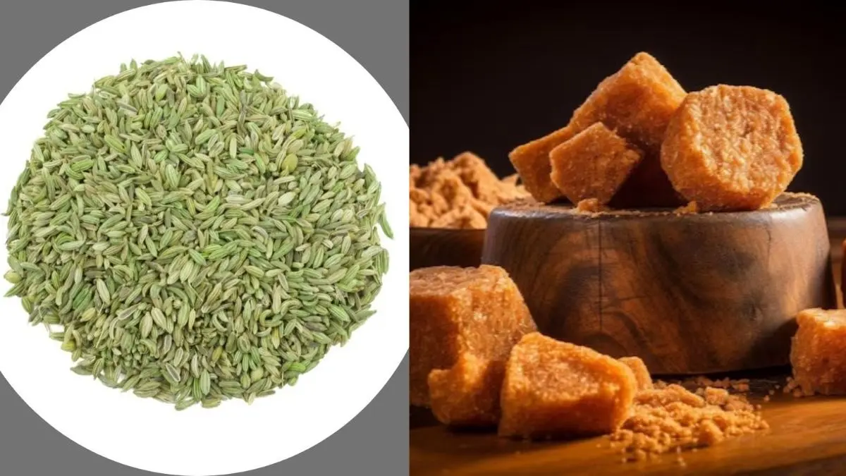 fennel jaggery benefits
