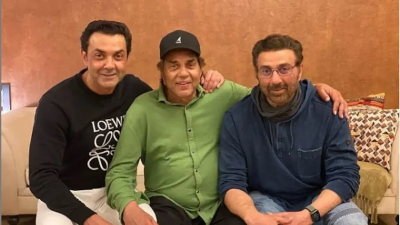 Not Sunny Deol or Bobby Deol, Dharmendra Wanted This Actor To Play Him In His Biopic File photo of Bobby Deol, Dharmendra and Sunny Deol