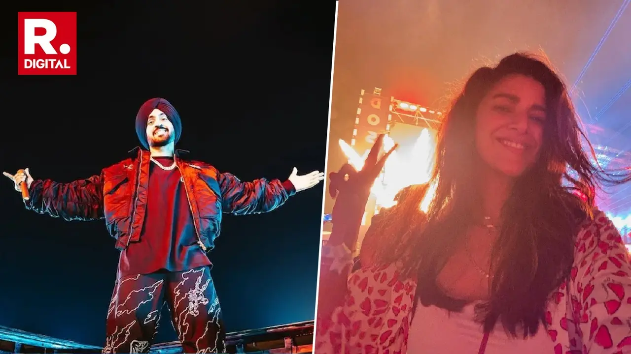 File photo of Diljit Dosanjh and Nimrat Kaur