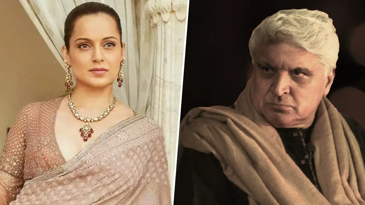 File photo of Kangana Ranaut and Javed Akhtar