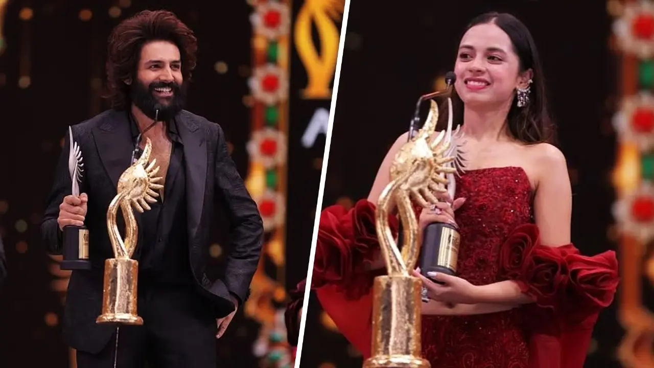 IIFA 2025: Kartik Aaryan, Nitanshi Goel's Win Sparks Debate Among Netizens, Call It 'Joke Of The Year' File photo of Kartik Aaryan and Nitanshi Goel